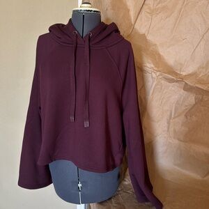 Athleta cropped hoodie with bell sleeve